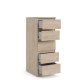 TVILUM Naia Kommode, m. 5 skuffer - Jackson Hickory natur spnplade