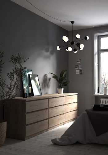 TVILUM Naia Kommode, m. 3 skuffer - Jackson Hickory natur spnplade