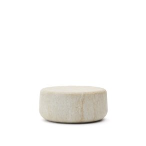 KAVE HOME Drasi cement sofabord med travertineffekt finish 90 cm