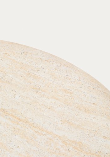 KAVE HOME Drasi cement sofabord med travertineffekt finish 90 cm