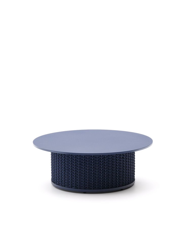 KAVE HOME Sedalis udendrs sofabord i aluminium med bl tovsnor Ã˜99 cm