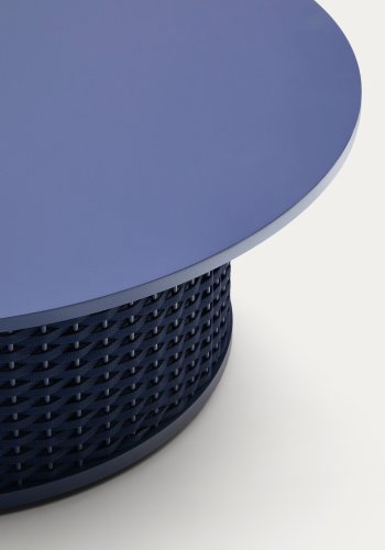 KAVE HOME Sedalis udendrs sofabord i aluminium med bl tovsnor Ã˜99 cm