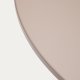KAVE HOME Sedalis rundt udendrs bord i stl med taupe aluminiumsplade Ã˜80cm