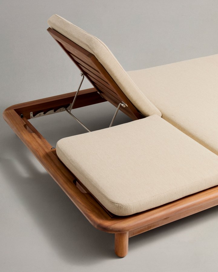 KAVE HOME Turqueta dobbelt liggestol lavet af FSC 100% massivt teaktr