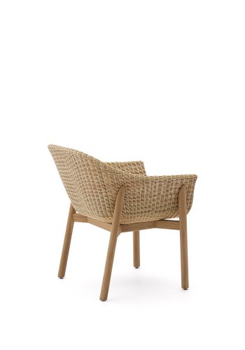 KAVE HOME Galea stol i FSC 100% massivt teaktr og syntetisk rattan