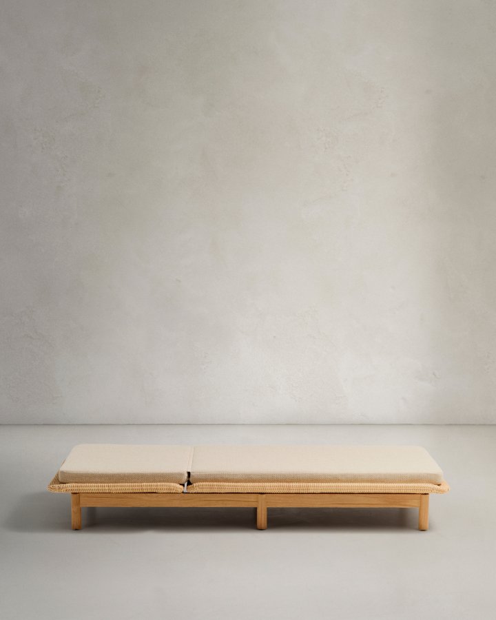 KAVE HOME Galea liggestol i FSC 100% massivt teaktr og syntetisk rattan