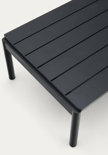  KAVE HOME Sorells udendrs sofabord, rektangulr - gr aluminium (63x144,6)