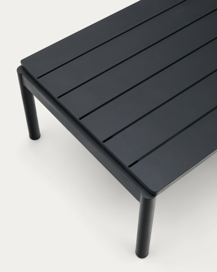  KAVE HOME Sorells udendrs sofabord, rektangulr - gr aluminium (63x144,6)