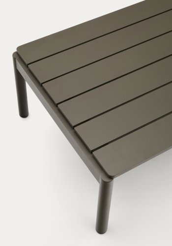 KAVE HOME Sorells udendrs sofabord, rektangulr - grn aluminium (63x144,6)