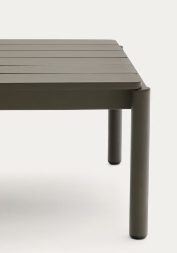 KAVE HOME Sorells udendrs sofabord, rektangulr - grn aluminium (63x144,6)