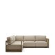 KAVE HOME Ambra 5-pers. udendrs havehjrnesofa, m. aftagelige hynder - akacietr (248cm)