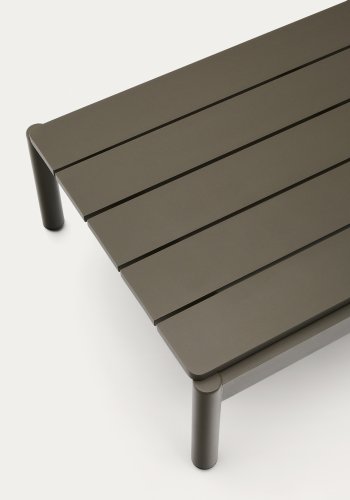 KAVE HOME Sorells udendrs sofabord, rektangulr - grn aluminium (52,4x91)