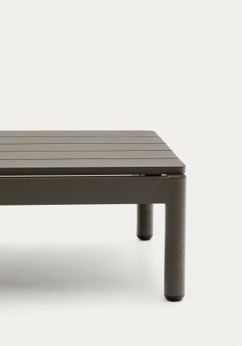 KAVE HOME Sorells udendrs sofabord, rektangulr - grn aluminium (52,4x91)