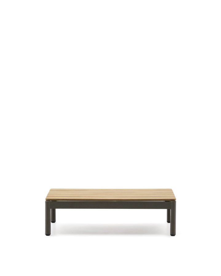  KAVE HOME Sorells sofabord i grnt aluminium og teaktr 52,4 x 91 cm FSC 100%