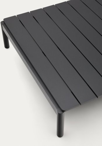 KAVE HOME Sorells udendrs sofabord, rektangulr - gr aluminium (89x91)