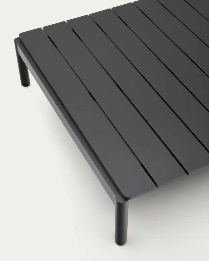 KAVE HOME Sorells udendrs sofabord, rektangulr - gr aluminium (89x91)