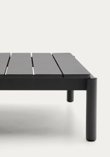 KAVE HOME Sorells udendrs sofabord, rektangulr - gr aluminium (89x91)