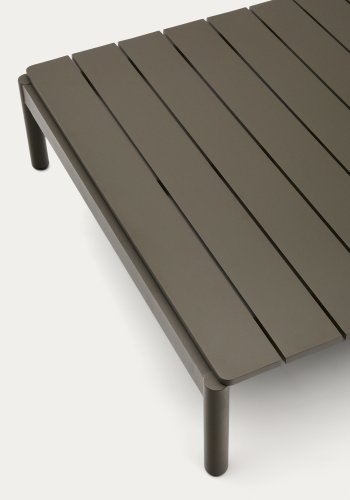 KAVE HOME Sorells udendrs sofabord, rektangulr - grn aluminium (89x91)