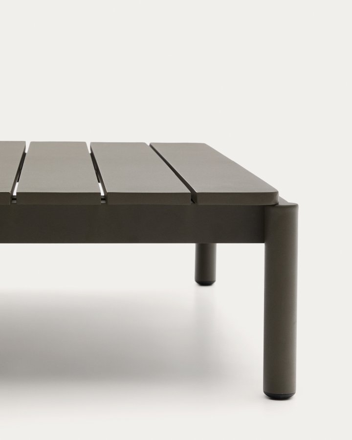 KAVE HOME Sorells udendrs sofabord, rektangulr - grn aluminium (89x91)