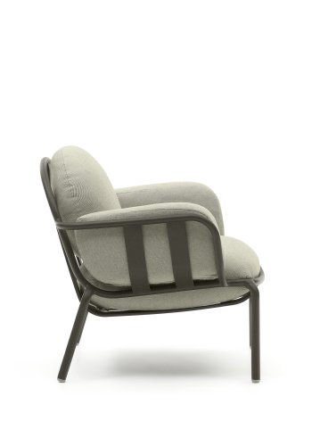 KAVE HOME Joncols havestol, m. beige hynder - grn aluminium