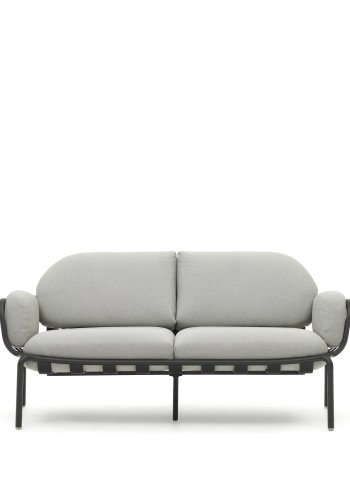 KAVE HOME Joncols 2 pers. havesofa, m. gr hynder - gr aluminium