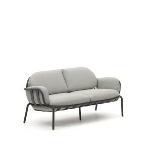 KAVE HOME Joncols 2 pers. havesofa, m. gr hynder - gr aluminium