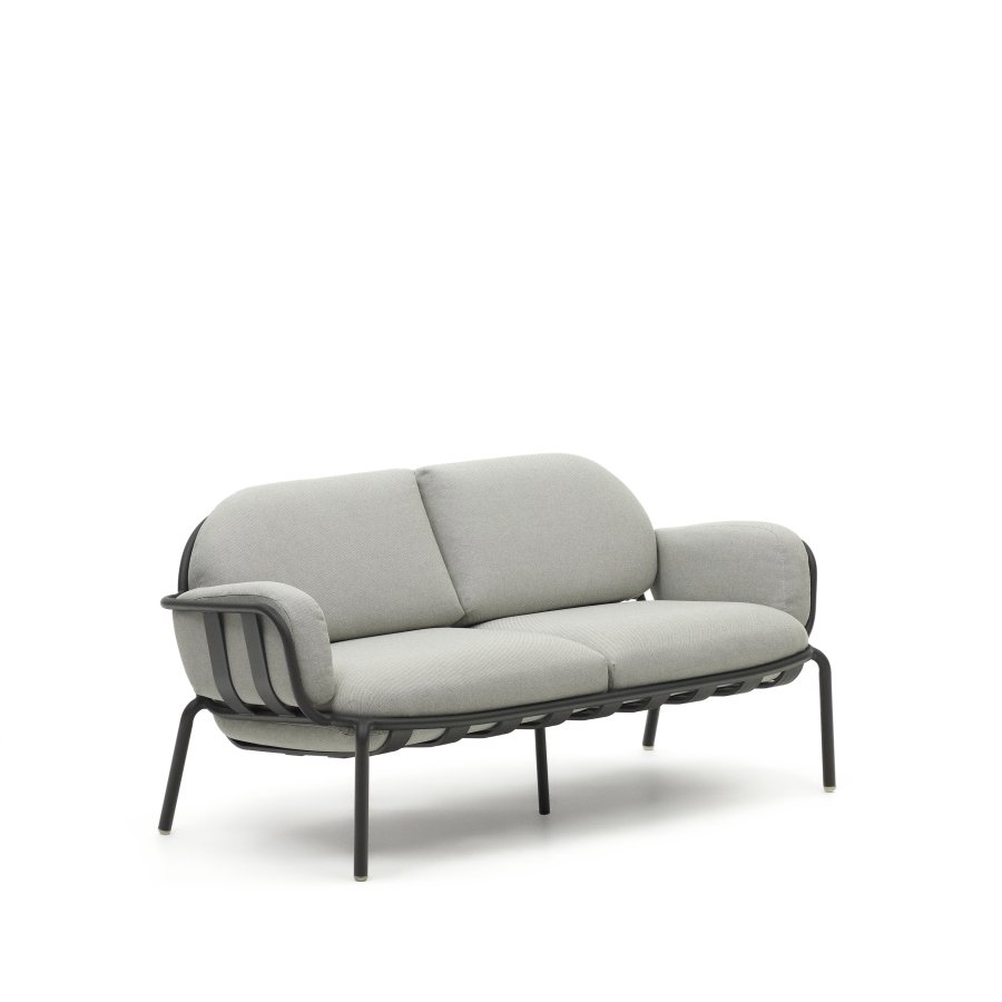 KAVE HOME Joncols 2 pers. havesofa, m. gr hynder - gr aluminium
