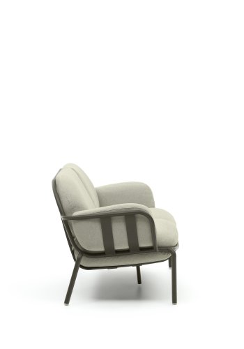 KAVE HOME Joncols 2 pers. havesofa, m. beige hynder - grn aluminium