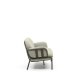 KAVE HOME Joncols 2 pers. havesofa, m. beige hynder - grn aluminium