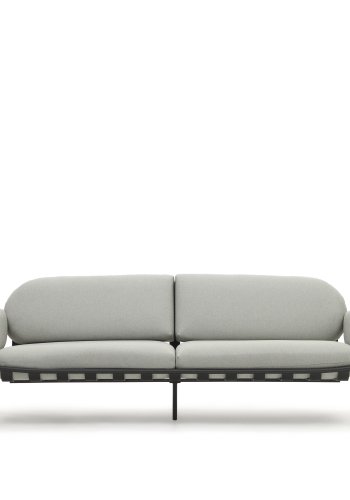 KAVE HOME Joncols 3 pers. havesofa, m. gr hynder - gr aluminium