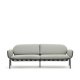 KAVE HOME Joncols 3 pers. havesofa, m. gr hynder - gr aluminium