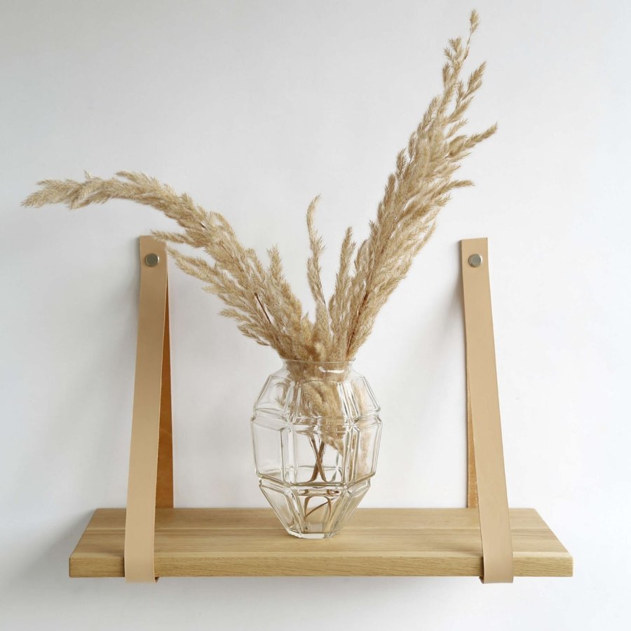 NocNoi Harre Vig vghylde - olieret egetr m. natur lderstrop, 50-100