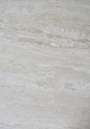 ROWICO Orwel konsolbord, m. 2 hylder - beige travertin og brun eg (140x40)