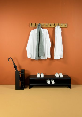 TORNA DESIGN Pic 10 knagerkke, m. 10 knager - natur og sort eg (B:100)