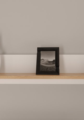 KOCOT Denver vghylde, rektangulr - hvid og natur hickory spnplader