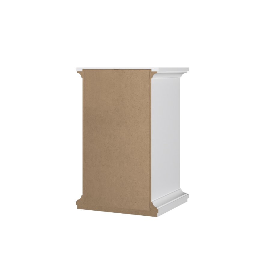 TVILUM Paris natbord, m. 1 lge og 1 skuffe - hvid folie/spnplade (43.6x40)