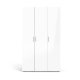 TVILUM Pepe Garderobeskab 3 lgerr - ParcelEg struktur Hvid hjglans