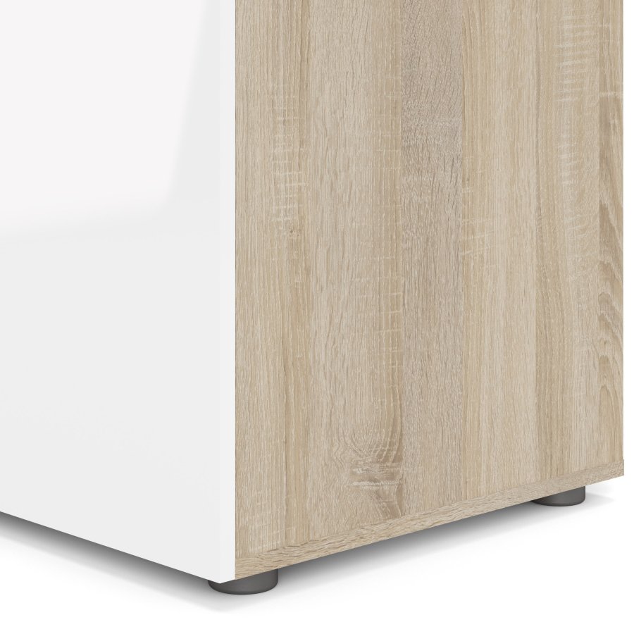 TVILUM Pepe Garderobeskab 3 lgerr - ParcelEg struktur Hvid hjglans