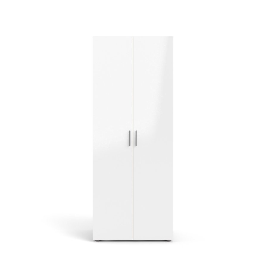 TVILUM Pepe Garderobeskab 2 lger - ParcelEg struktur Hvid hjglans
