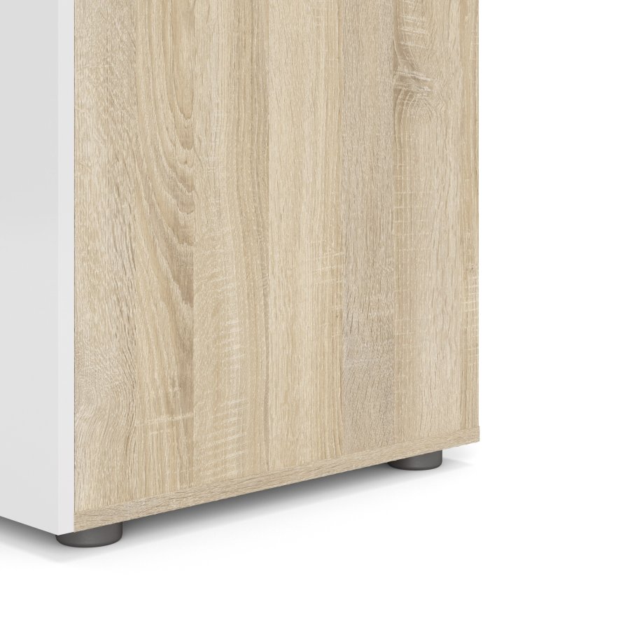 TVILUM Pepe Garderobeskab 2 lger - ParcelEg struktur Hvid hjglans