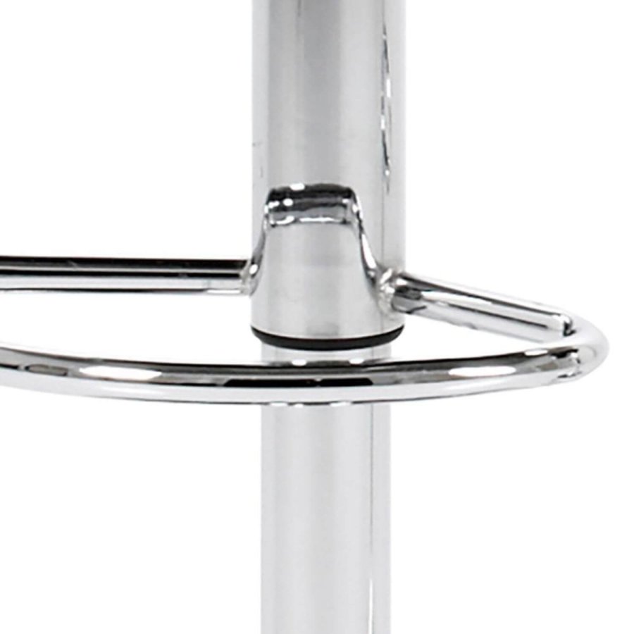 ACT NORDIC Plump barstol - sort kunstlder/krom, med gaspatron