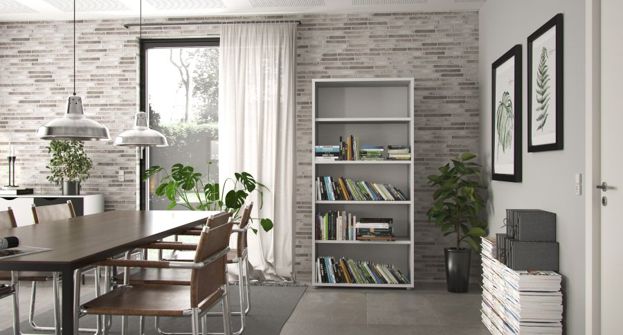 TVILUM Prima Reol med 4 hylder - ParcelHvid