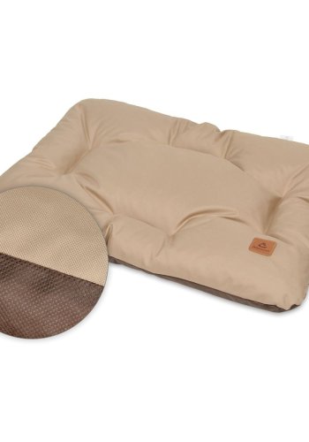 ANIMOOD Mort hundeseng, rektangulr - cappuccino brun wigofil (73x53)