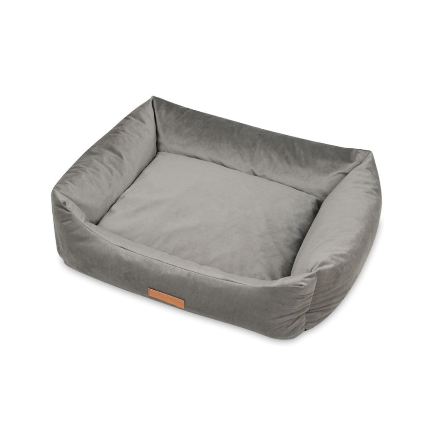 ANIMOOD Alex hundeseng, rektangulr - gr fljl stof (69x90)