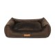 ANIMOOD Alex hundeseng, rektangulr - brun fljl stof (69x57)