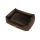ANIMOOD Alex hundeseng, rektangulr - brun fljl stof (69x90)