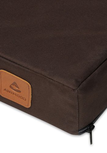 ANIMOOD Melman ortopdisk hundeseng, rektangulr - brun wigofil (74x45)