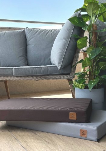 ANIMOOD Melman ortopdisk hundeseng, rektangulr - gr wigofil (108x70)