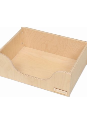 ANIMOOD Marti hundeseng, m. lysegr pude - natur krydsfinér tr (66x50)