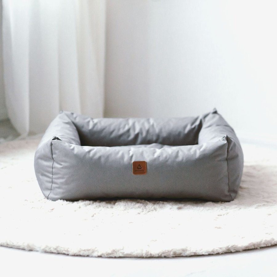 ANIMOOD Maurice hundeseng, rektangulr - gr og wigofil (100x82)